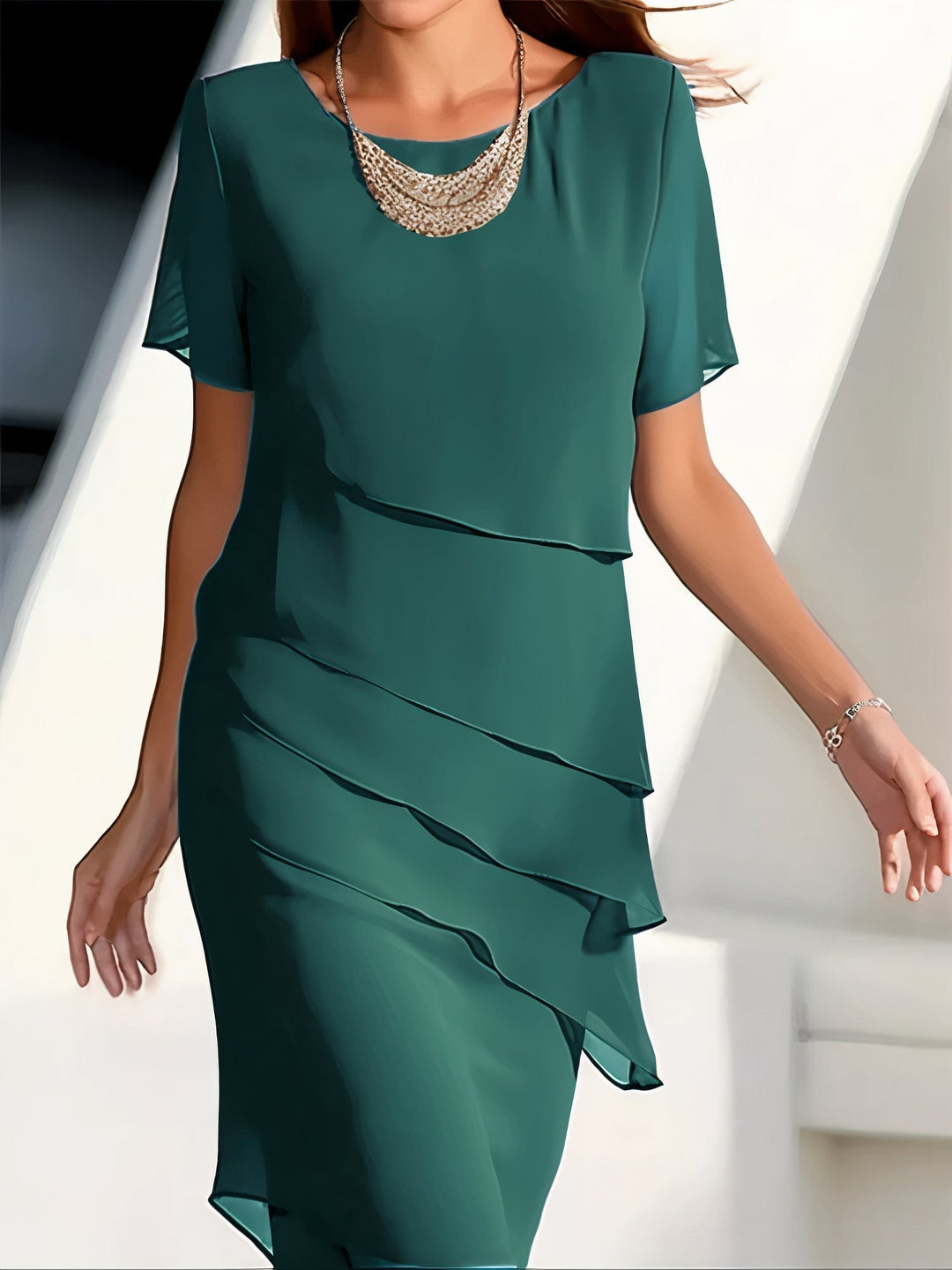 CHELSEA | Eleganz und Komfort Chiffonkleid