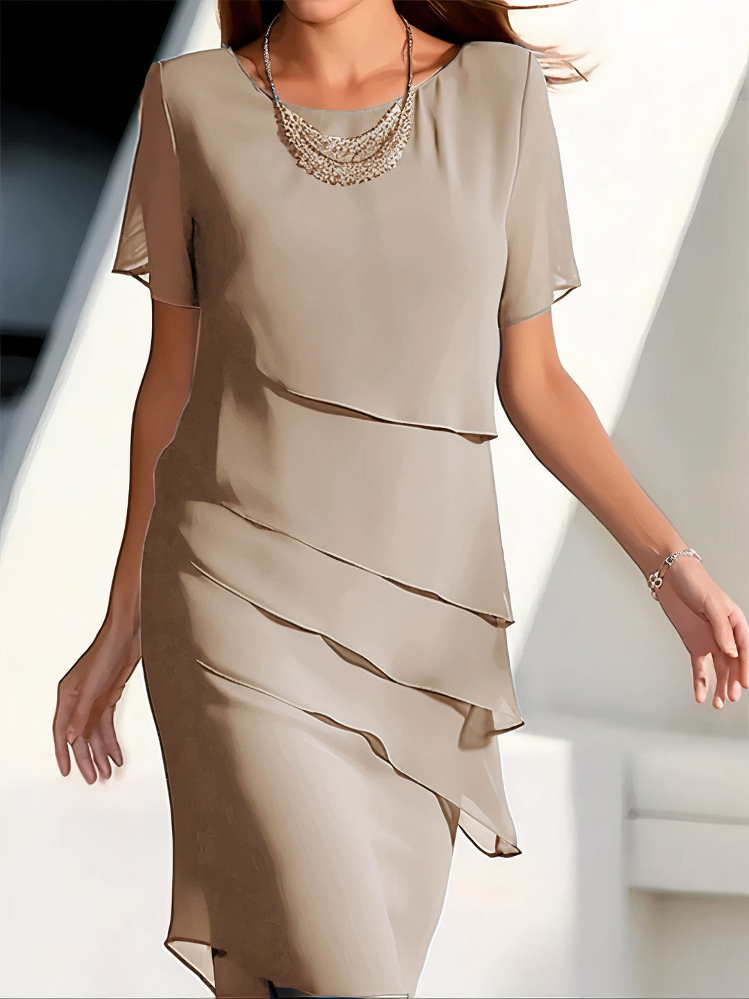 CHELSEA | Eleganz und Komfort Chiffonkleid