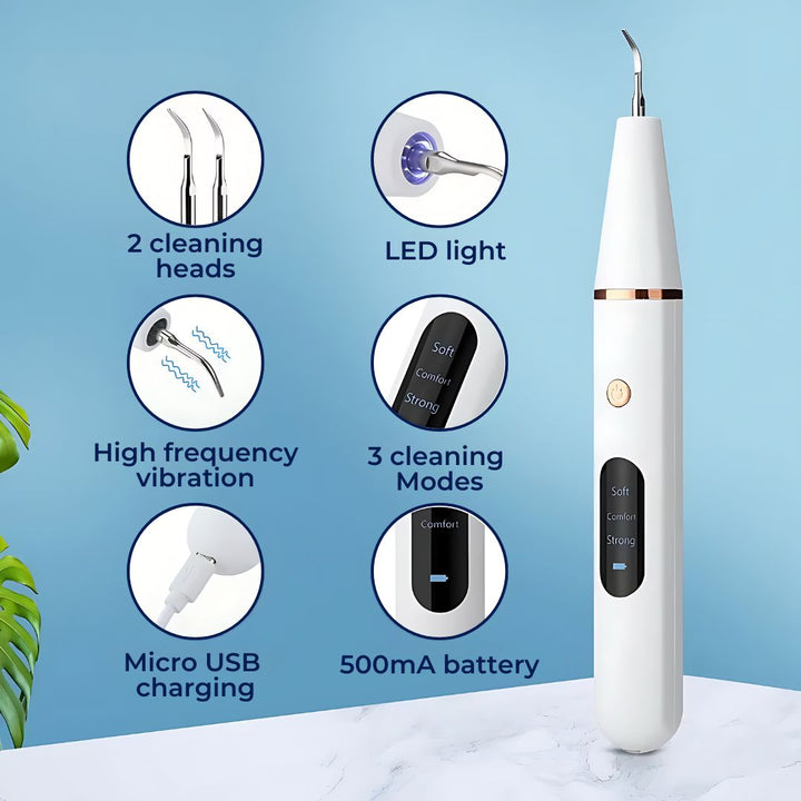 Plaquefree Plaque Remover für Zähne | Ultraschallzählerreiniger - Tartarentferner von zu Hause - Tiefenzähne Reinigung und Politur 3
