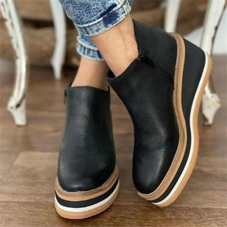 Plateau-Keilstiefeletten für Damen – Stylisch & Bequem 3