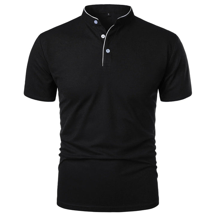 Poloshirt Herren Stehkragen – Knitterfrei, Atmungsaktiv, Elegantes Design für Männer 1