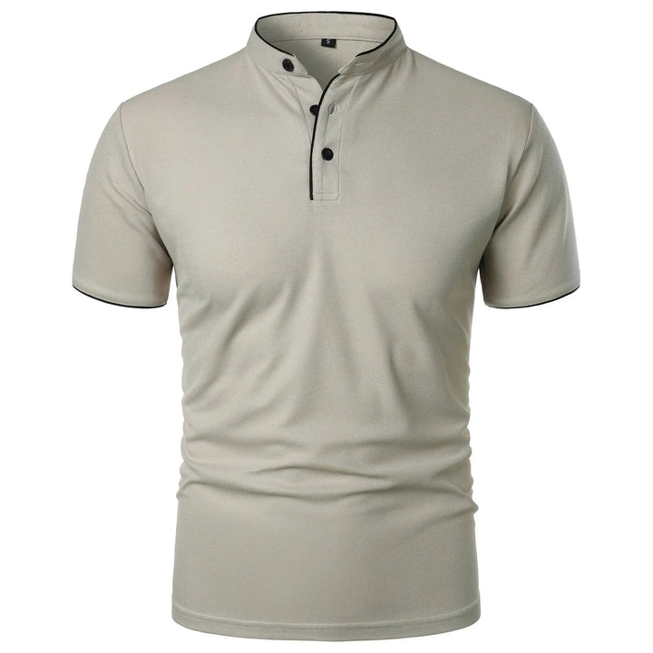 Poloshirt Herren Stehkragen – Knitterfrei, Atmungsaktiv, Elegantes Design für Männer 2