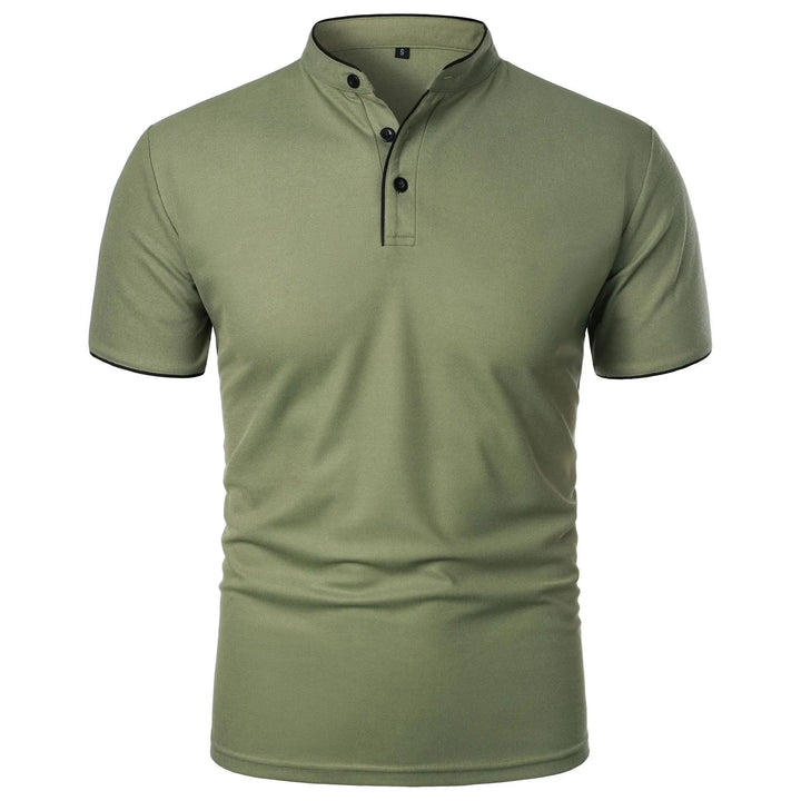 Poloshirt Herren Stehkragen – Knitterfrei, Atmungsaktiv, Elegantes Design für Männer 3