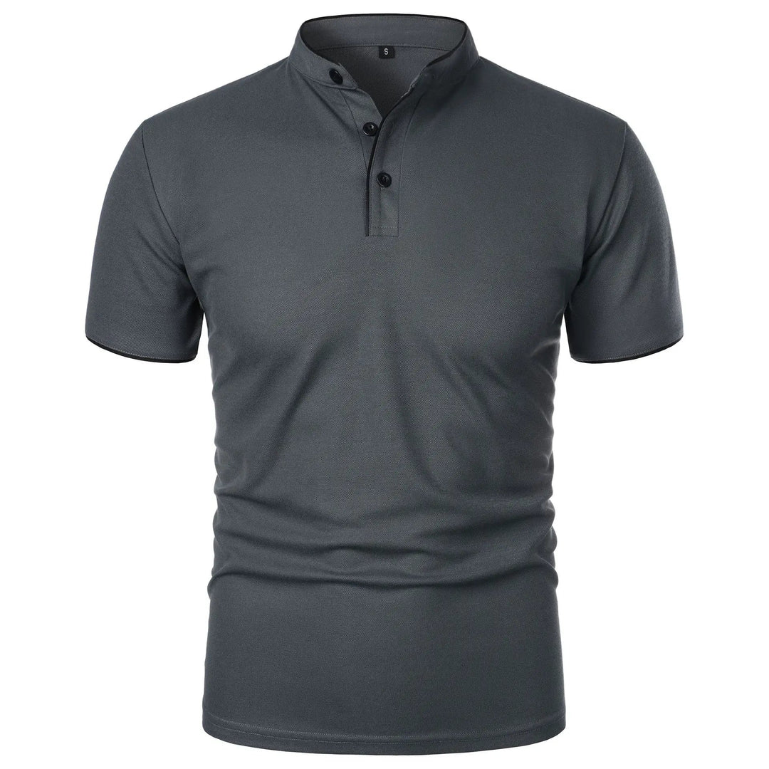 Poloshirt Herren Stehkragen – Knitterfrei, Atmungsaktiv, Elegantes Design für Männer 5