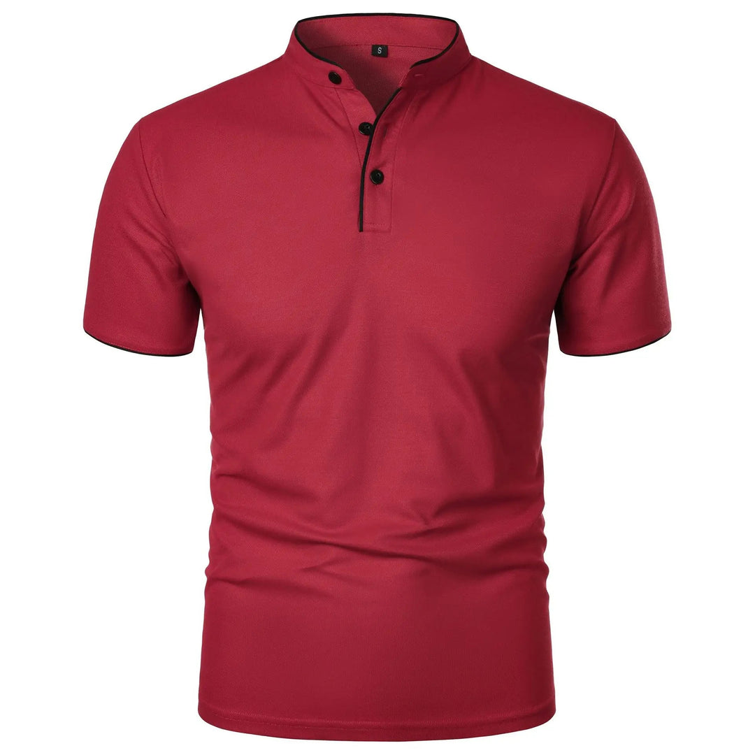Poloshirt Herren Stehkragen – Knitterfrei, Atmungsaktiv, Elegantes Design für Männer 7