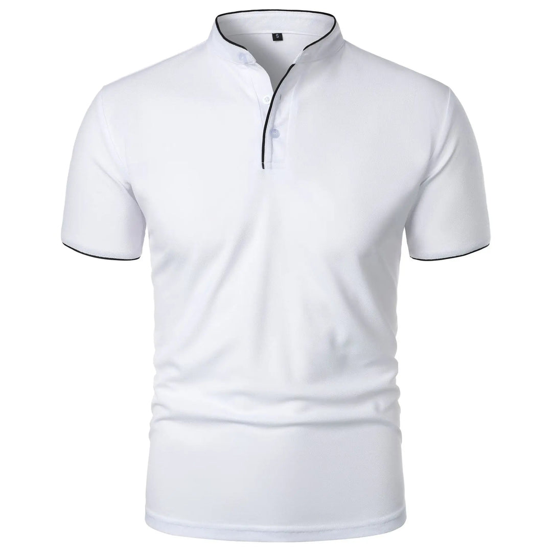 Poloshirt Herren Stehkragen – Knitterfrei, Atmungsaktiv, Elegantes Design für Männer 8