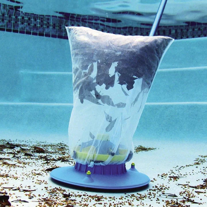 Poolblatt -Vakuum, großer Poolblatt -Sauger für einköpfige und über gemahlene Schwimmbäder (blau) 0