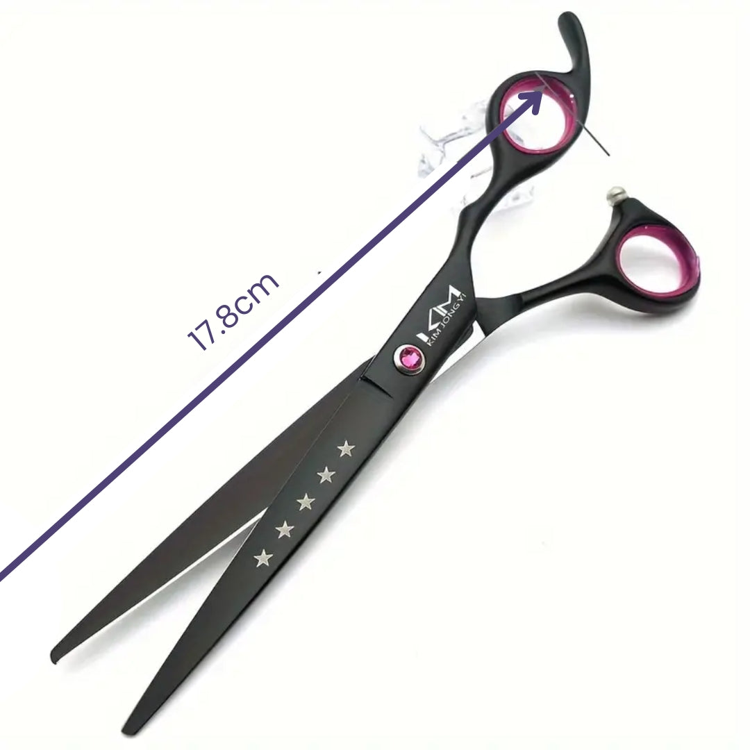 Professionelles Hundescherm Trim Set Mit Präzisionsscheren Für Haustierpflege – Ergonomischer Griff, Langlebige Qualität, Vielseitige Scherenauswahl 5
