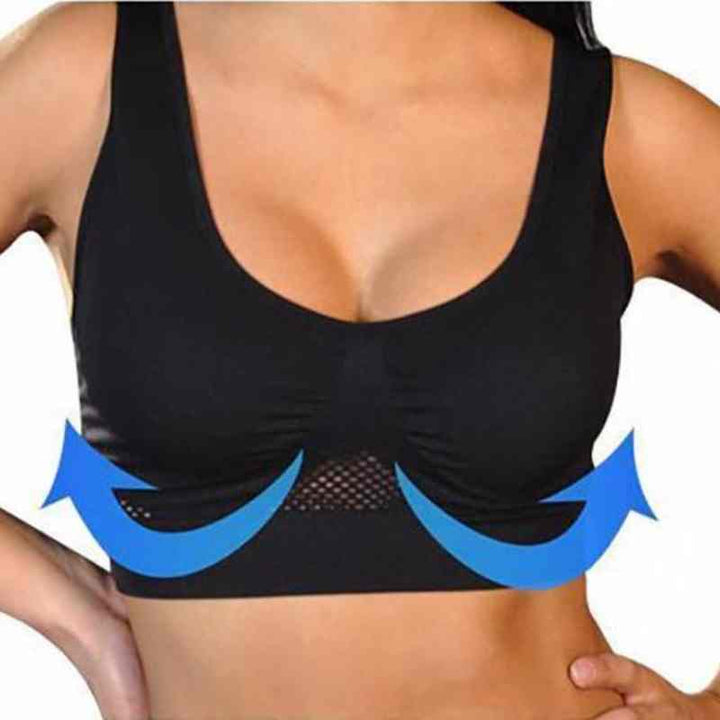 3-teiliger BH-Set mit Push-up-Design und Waben Textur-5