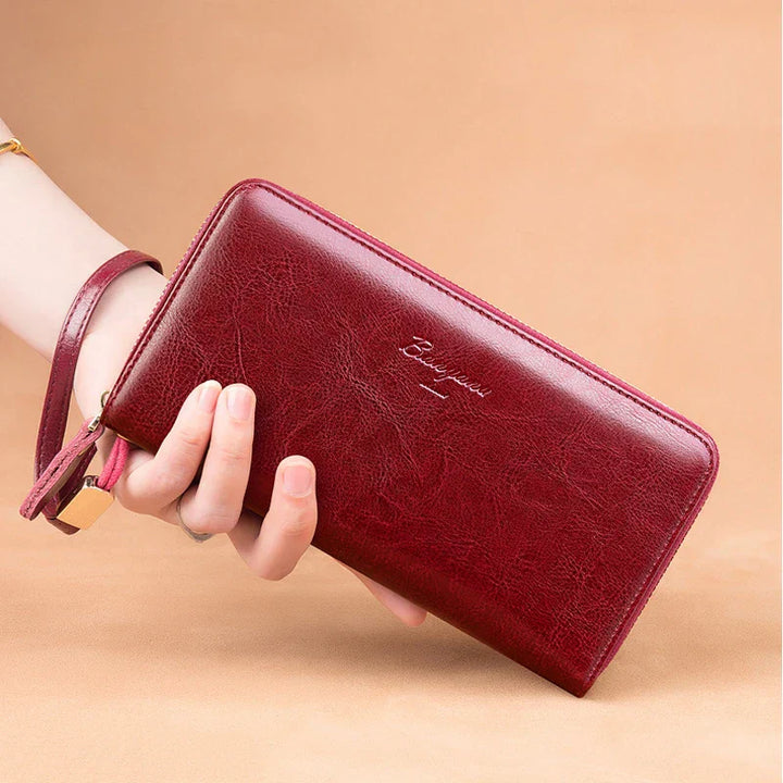 Naya | RFID Leder Telefon Tasche Clutch Reisebrieftasche