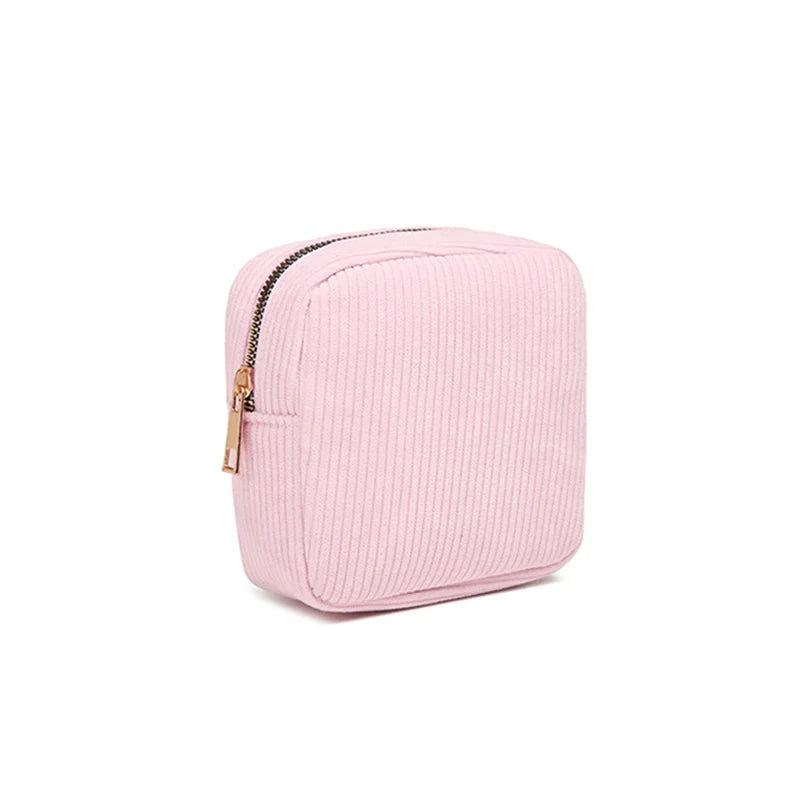 Aura | Modische und geräumige Kosmetiktasche im Cord-Stil