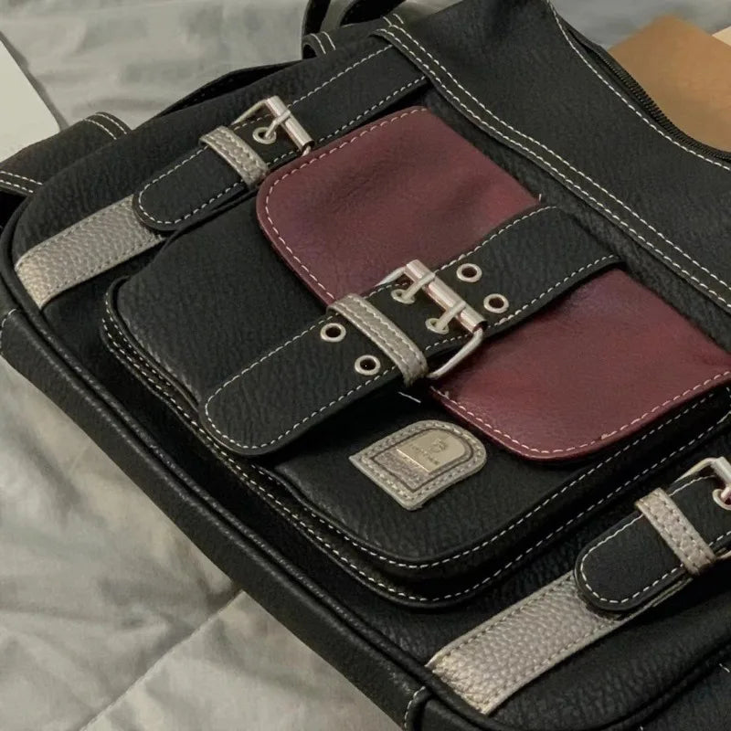 Leila | Vintage Veganes  Leder Damen Crossbody Handtasche