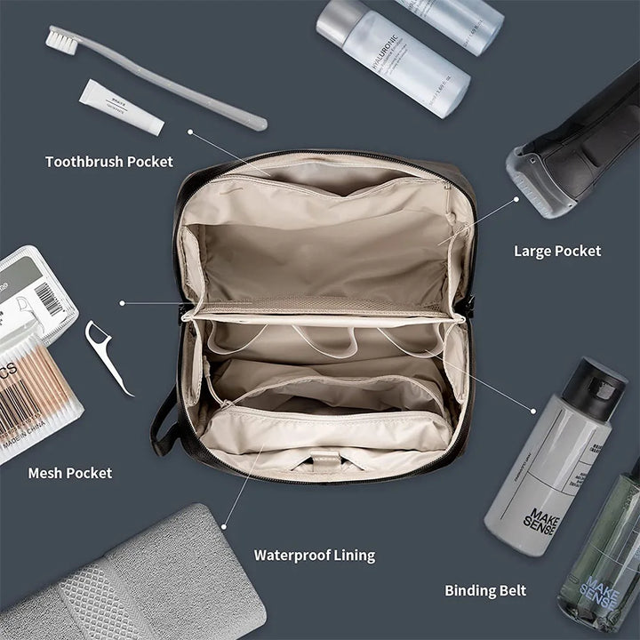 Saphir | Langlebiger und geräumiger Make-up-Organizer für unterwegs
