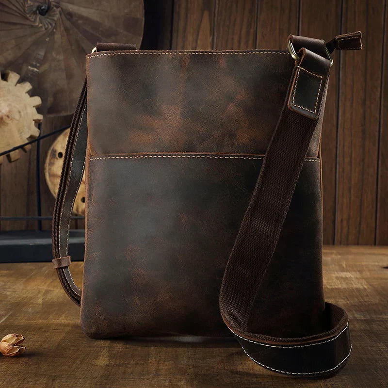 Jasper | Vintage Leder Crossbody Sling Reisetasche