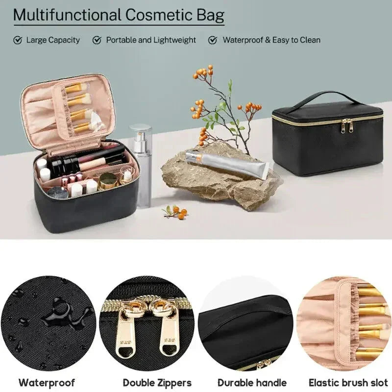 Eva | Stilvolle und funktionale tragbare Reisetasche für Make-up