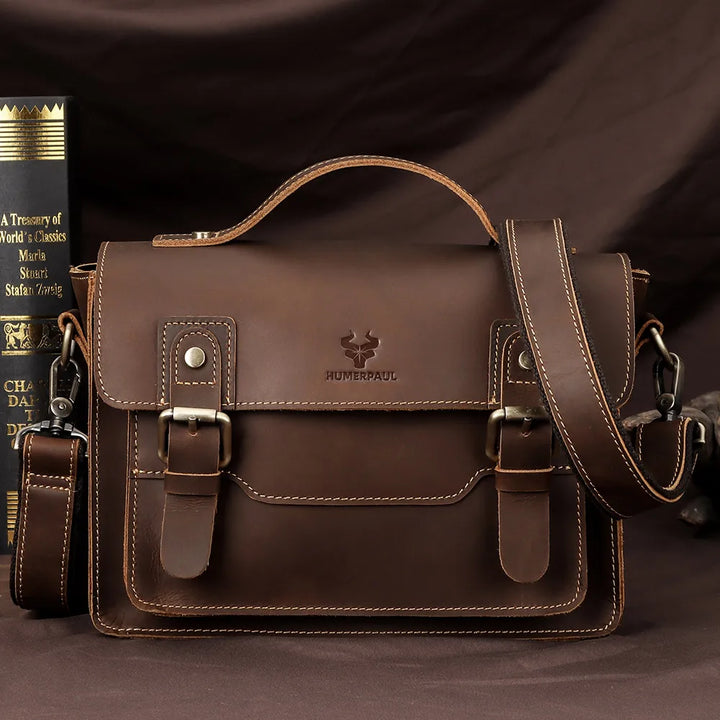 William | Vintage Crazy Horse Leder Crossbody Handtasche