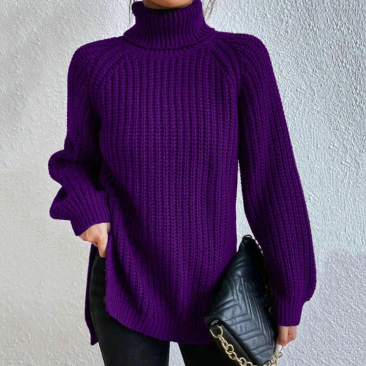 Ellaine | Weicher Rollkragenpullover für Damen aus Baumwolle