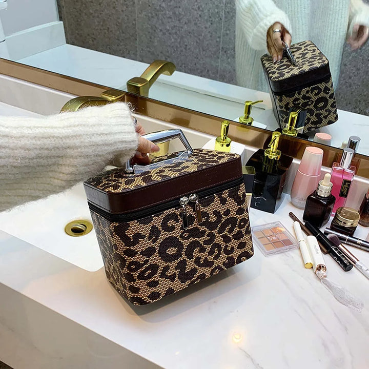 Keyla | Damen Reisekosmetiktasche mit Leopardenmuster Organizierer