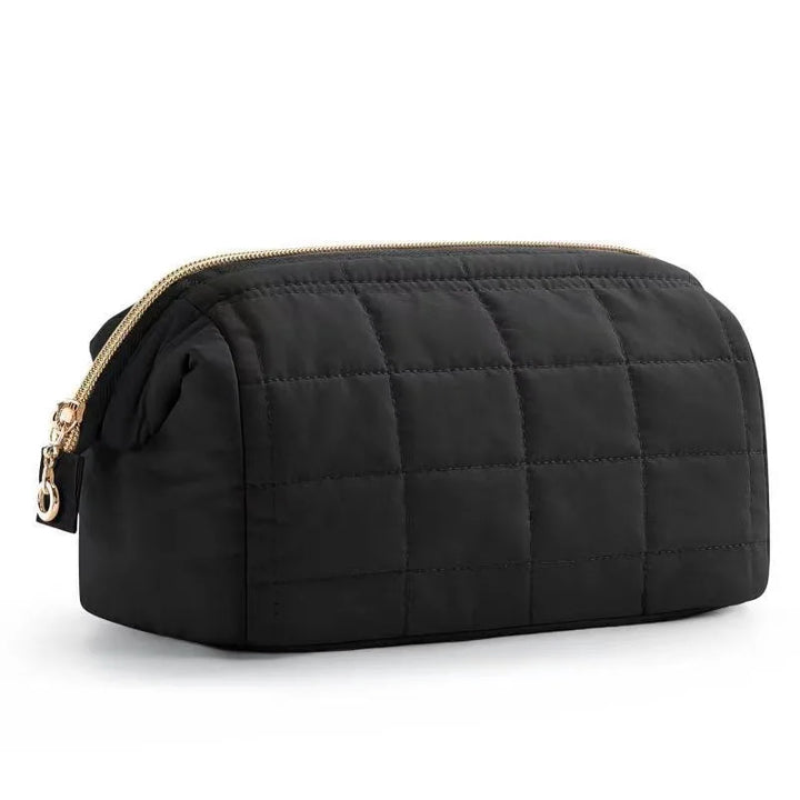 Louise | Elegante und geräumige weiche, gesteppten Kosmetiktasche