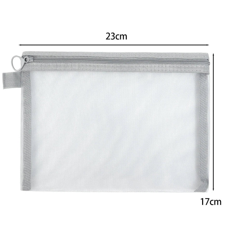 Keily | 3-teiliges Nylon-Mesh Kosmetik- und Toilettenbeutel-Set