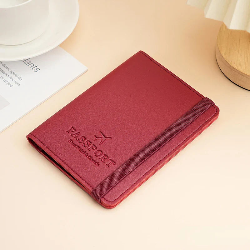 Linda | RFID-blockierende Reisepass-Kartenetui Reise-Wallet