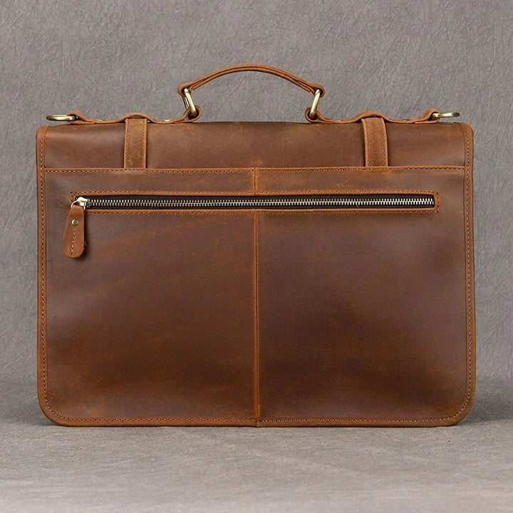 Daniel | Herren Leder Crossbody Messenger Laptoptasche Reisetasche