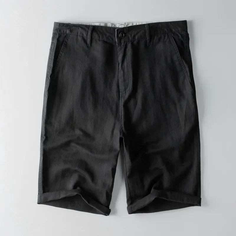  Herren -Gelegenheitsshorts - Wattestäbchenmischung - entspannte Passform - Knielänge mit Taschen-3