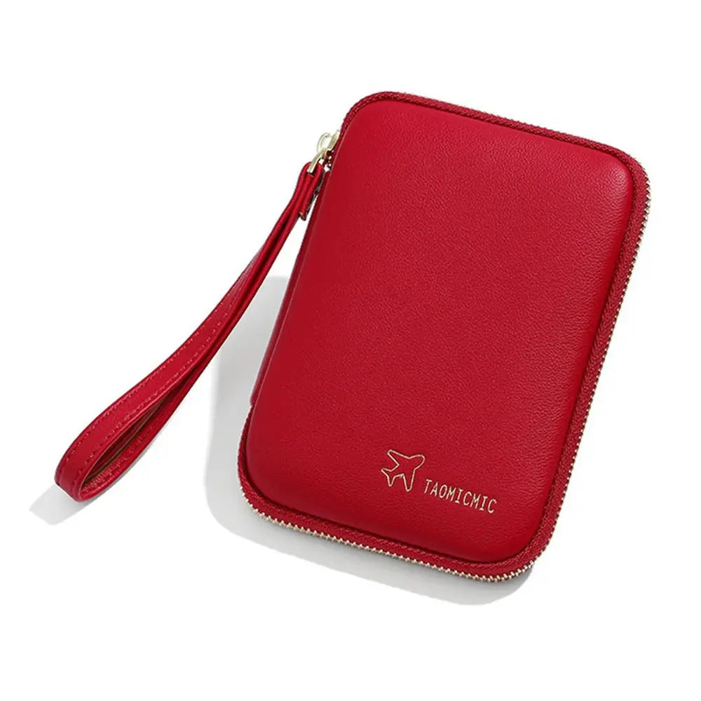 Robin | Eleganter PU-Leder Reisepasshalter Geldbörse