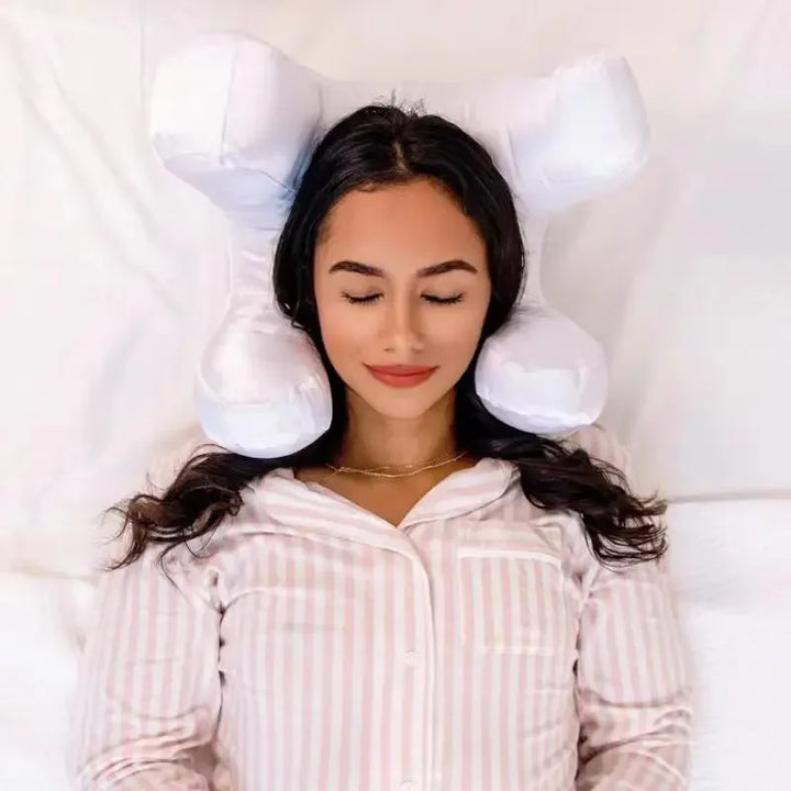 Luxerest Set - Gesichtskissen und Satinkissenbezug für Schönheitsschlaf-5