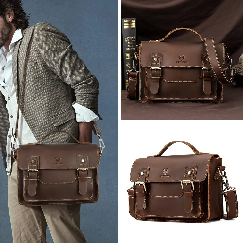 William | Vintage Crazy Horse Leder Crossbody Handtasche