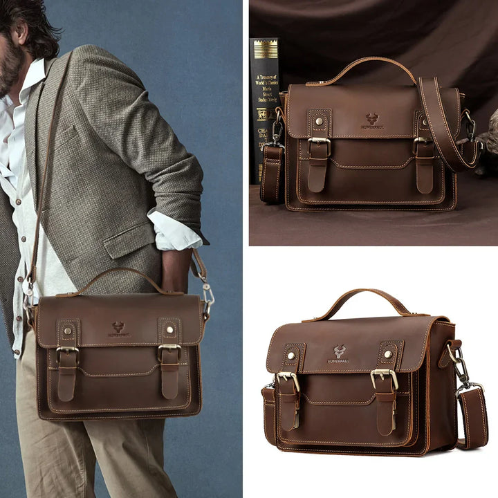 William | Vintage Crazy Horse Leder Crossbody Handtasche