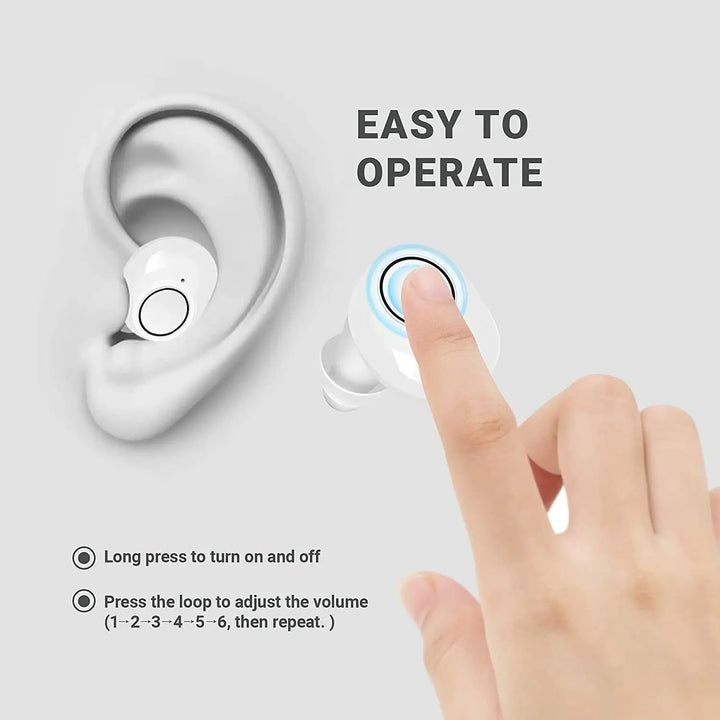 Bluetooth -Hörgeräte mit App Control - wiederaufladbares, kompaktes Design für verbesserte Klarheit und mehrere Hörmodi-5
