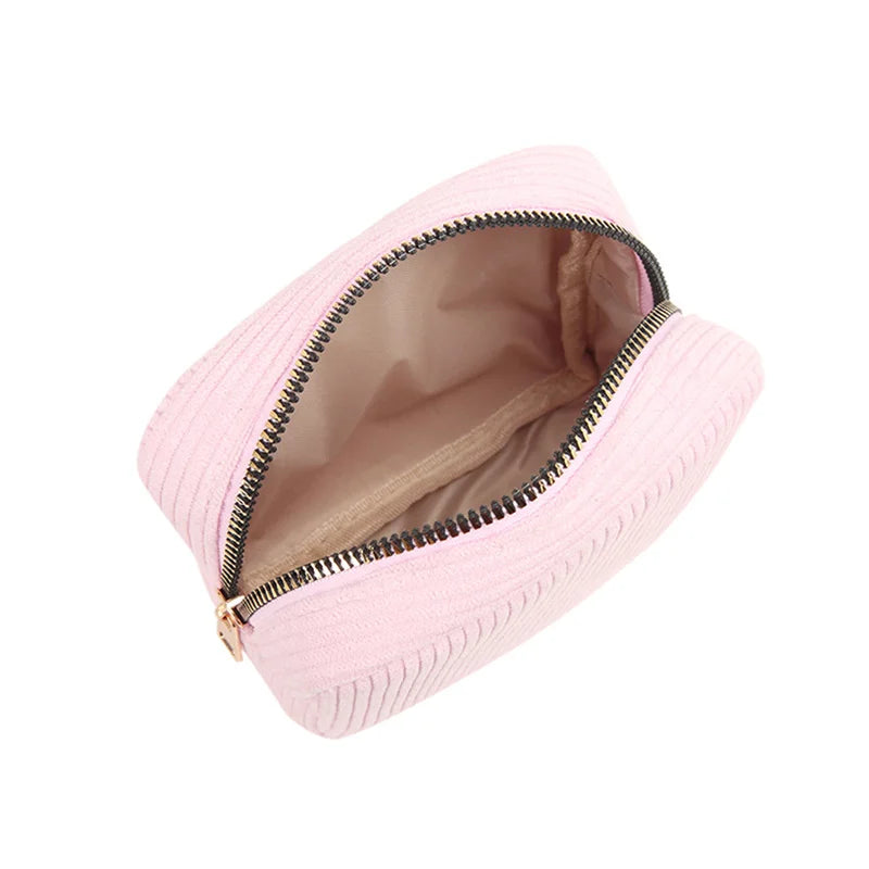 Aura | Modische und geräumige Kosmetiktasche im Cord-Stil