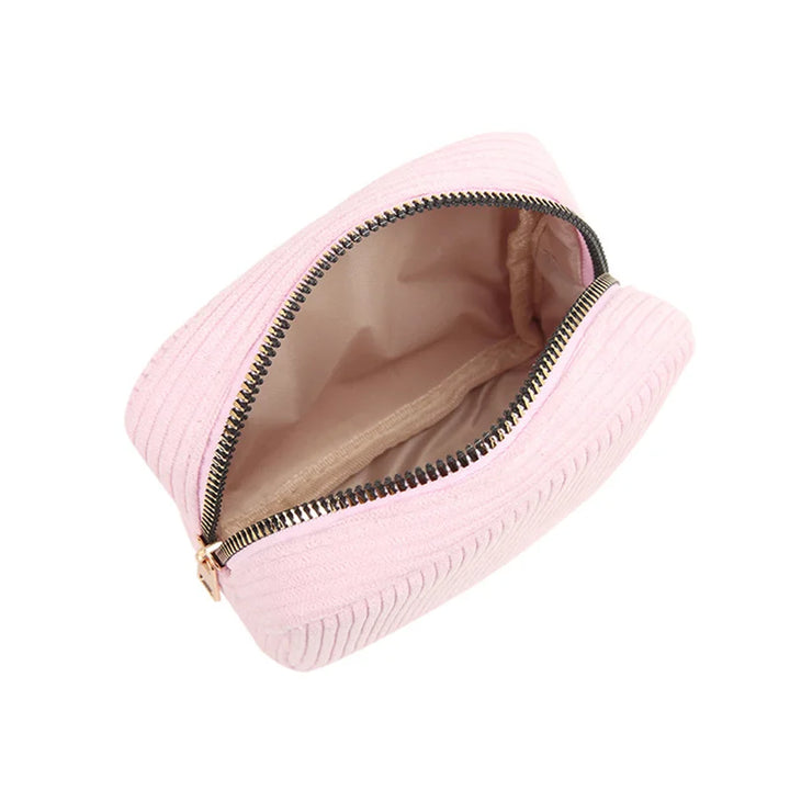 Aura | Modische und geräumige Kosmetiktasche im Cord-Stil