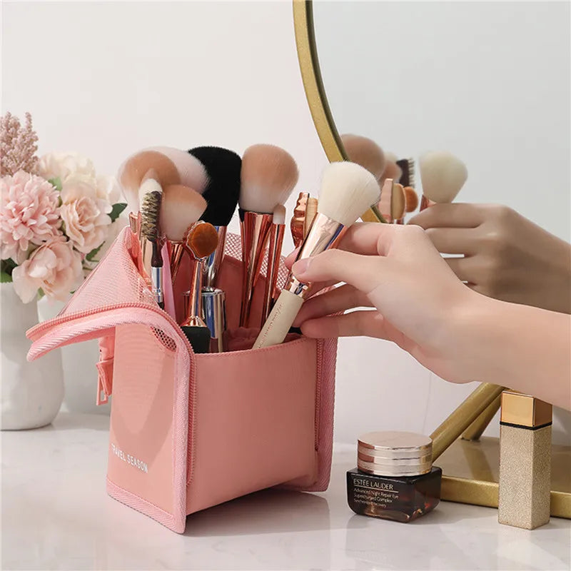 Luisa | Große wasserdichte Kosmetik- und Make-up-Tasche mit hoher Kapazität