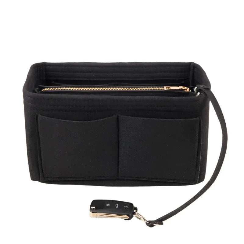 Kimber | Filz-Einsatz Kosmetik-Make-up Tasche Reise-Organizer