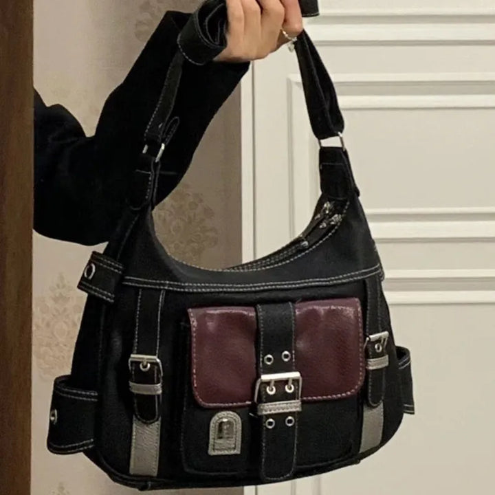 Leila | Vintage Veganes  Leder Damen Crossbody Handtasche