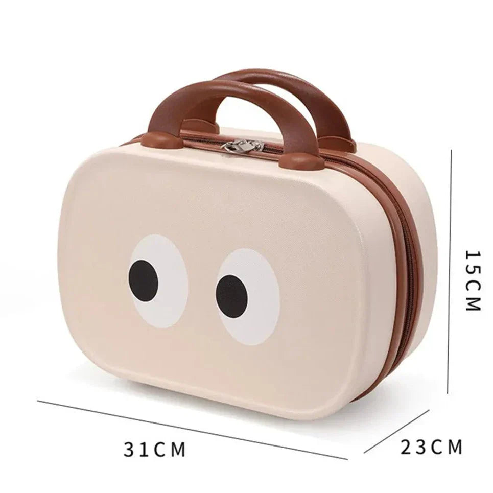Ayra | Cartoon Eyes Vintage Kosmetiktasche Organizer