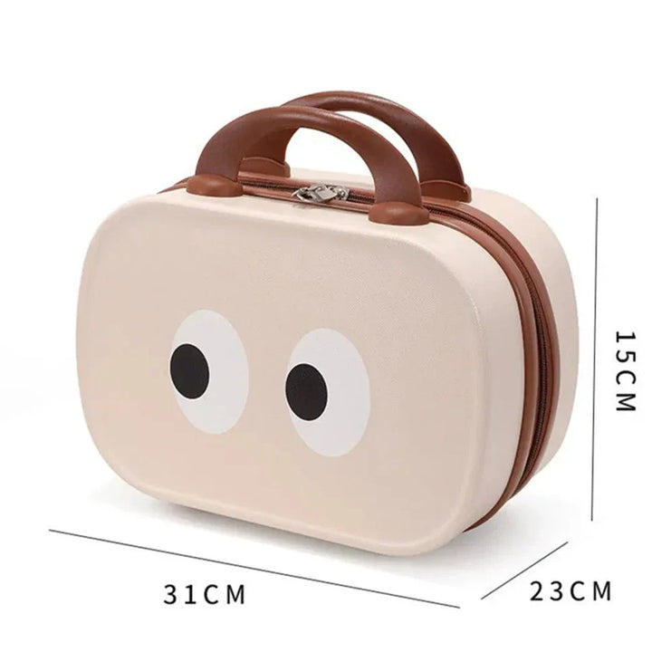 Ayra | Cartoon Eyes Vintage Kosmetiktasche Organizer