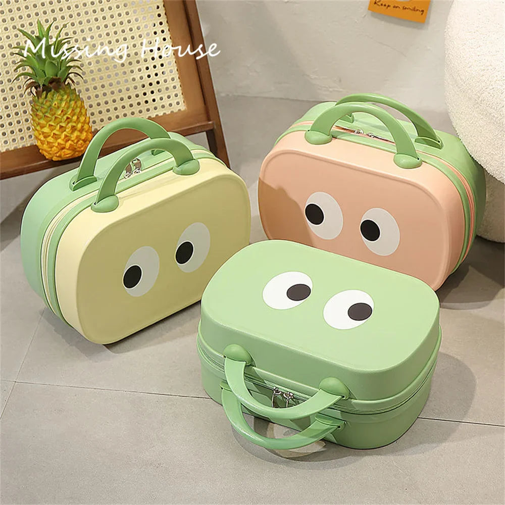 Ayra | Cartoon Eyes Vintage Kosmetiktasche Organizer