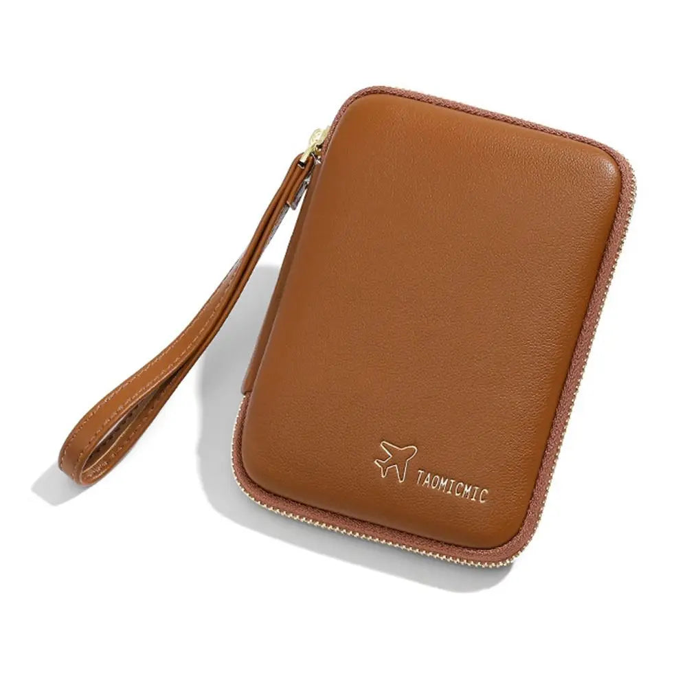 Robin | Eleganter PU-Leder Reisepasshalter Geldbörse