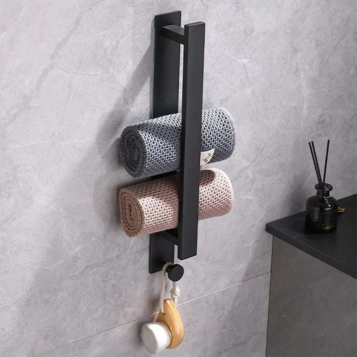  Stickrack - Selbstadhäsive Handtuchregal - Bohrer - frei und kompakt für Badezimmer-2