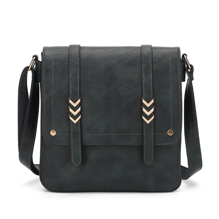 Lila | Doppeltes Fächertasche Crossbody Sling Tasche