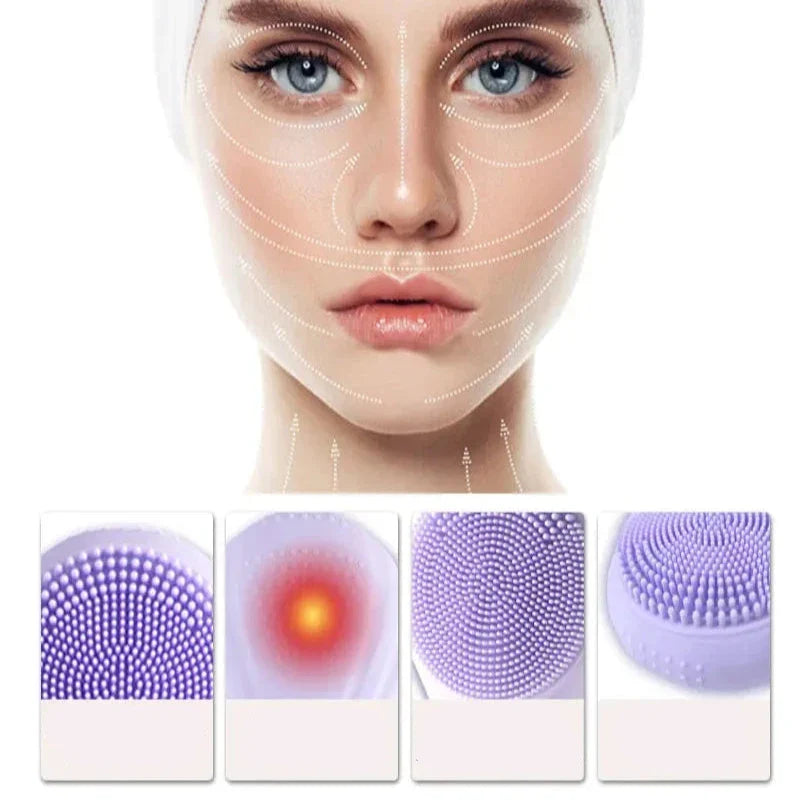 Glowonic - wasserdichte Hautreinigungsbürste-5