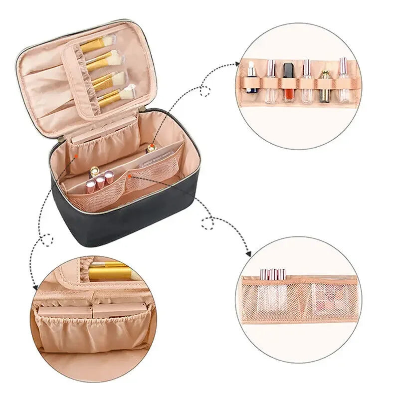 Eva | Stilvolle und funktionale tragbare Reisetasche für Make-up