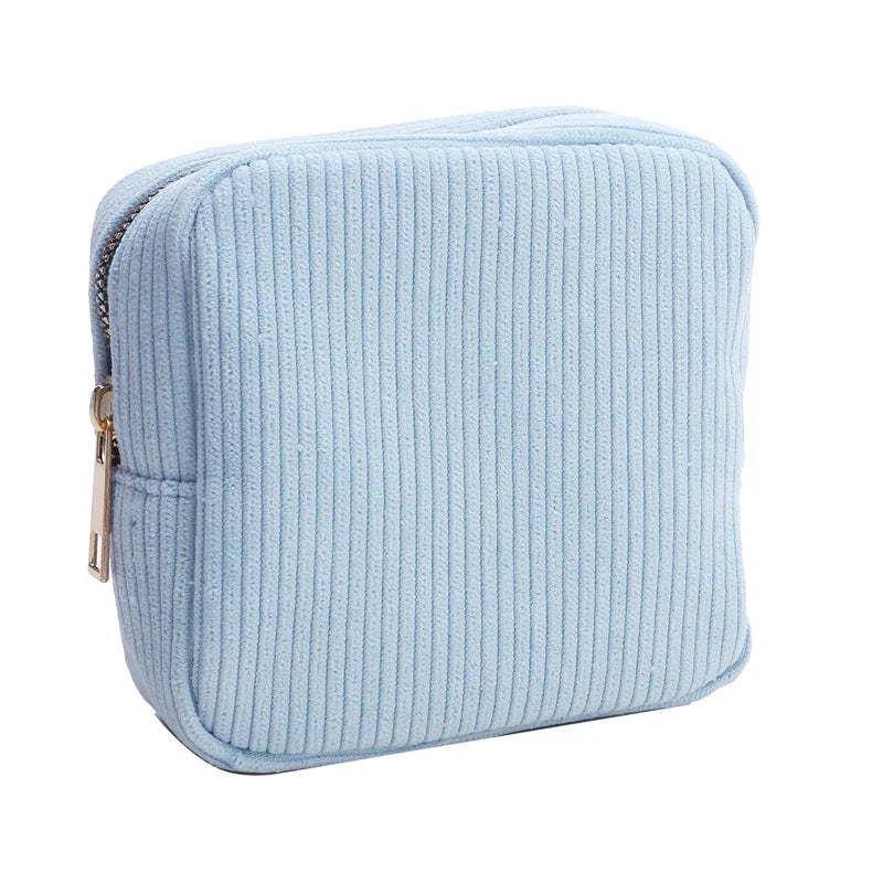 Aura | Modische und geräumige Kosmetiktasche im Cord-Stil