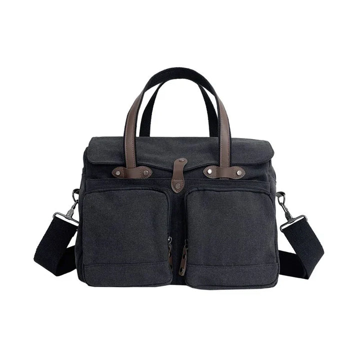 Max | Vintage Canvas Große Umhängetasche Reisetasche