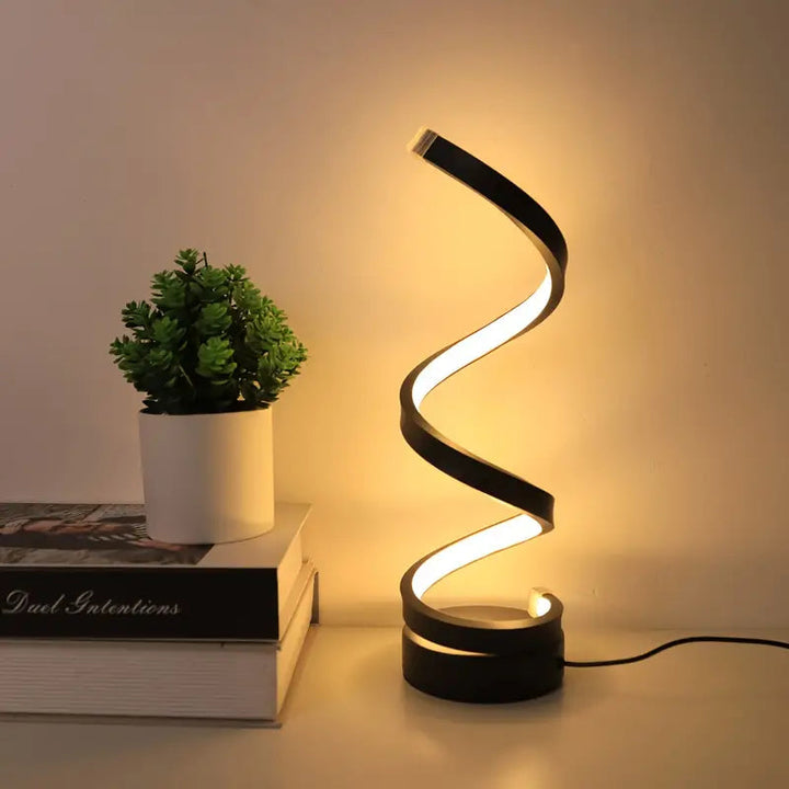 SPIRALUX – Modernes Design Spiral-LED-Tischleuchte (dimmbar) 0