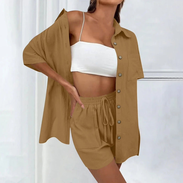 Kirra | Bequemes lockeres Oberteil und lässiges Shorts-Set