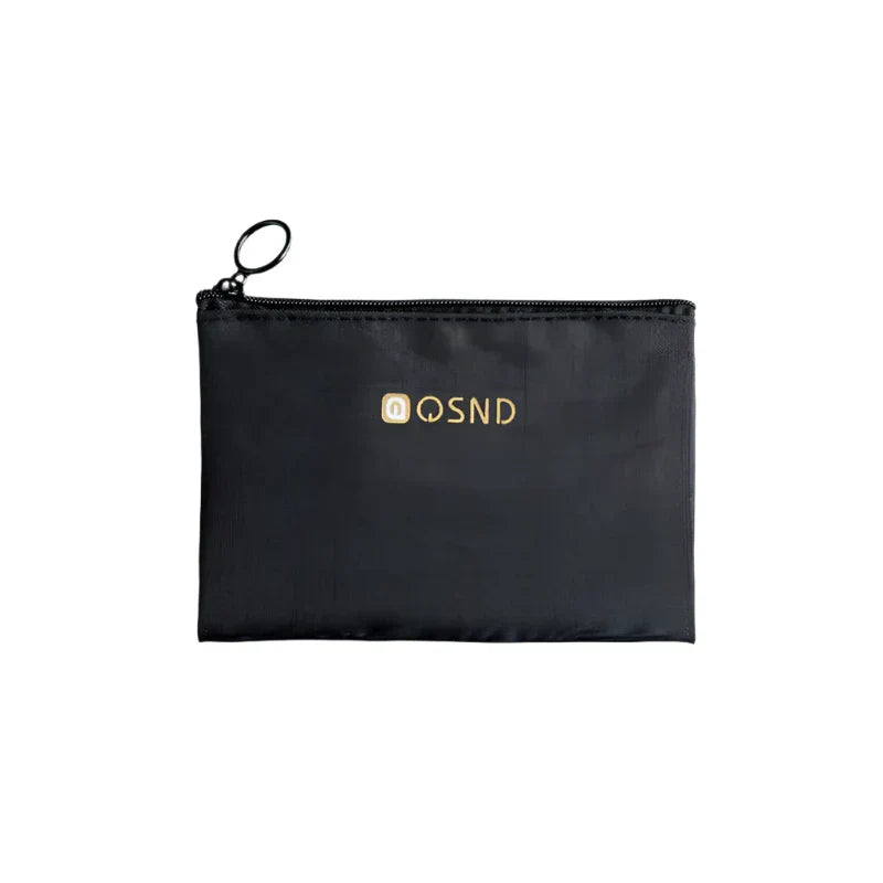 Indy | Schwarze Netz-Reise-Schminktasche mit Reißverschluss